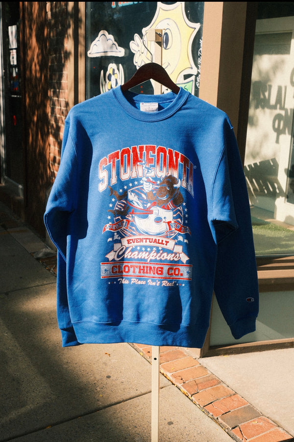 Champion Eventually Champions Crewneck Royal