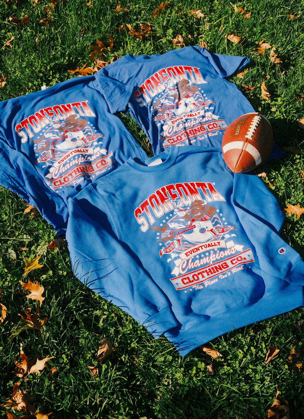 Champion Eventually Champions Crewneck Royal