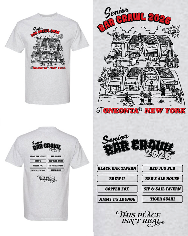 PRE-ORDER Senior Bar Crawl ‘26 tee