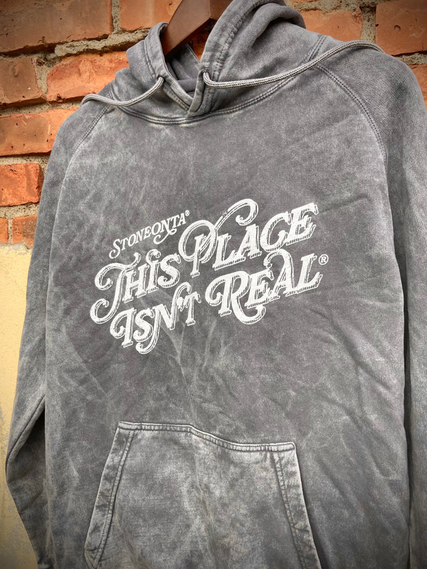 Heavyweight Vintage Washed TPIR Hoodie Acid Grey