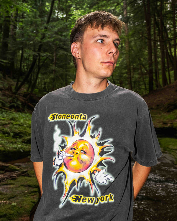 Premium Oversized Sun Tee Vintage Wash