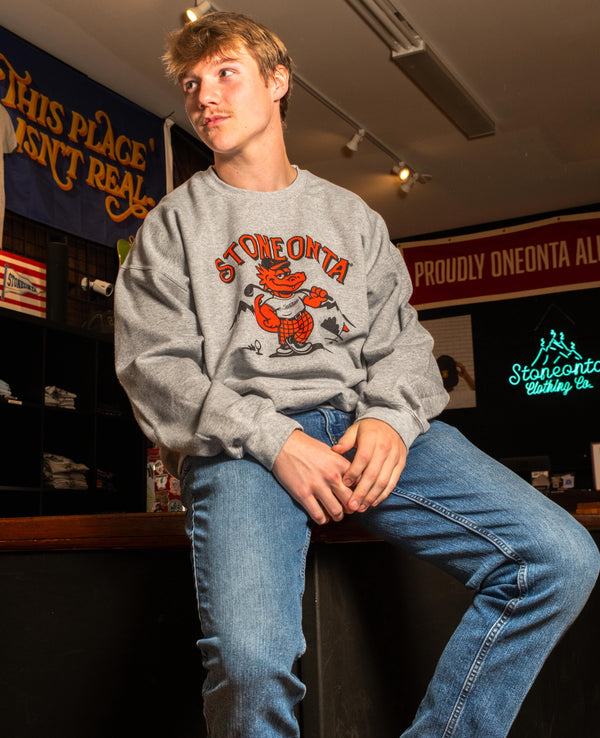 Dragon Golf Crewneck Heather Grey