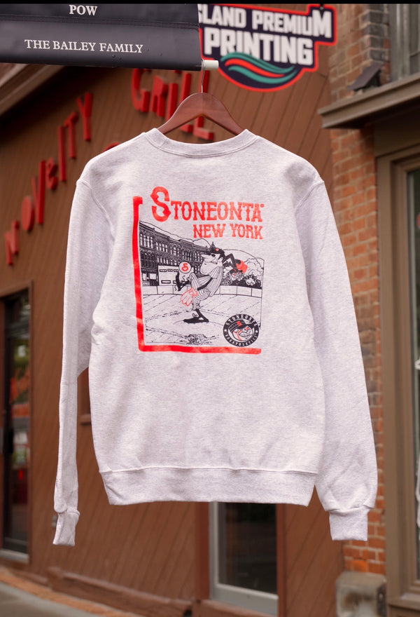 Champion Baseball Crewneck Ash