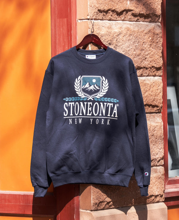 Champion Crest Crewneck Navy