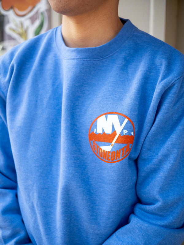 Isles Crewneck Heather Blue