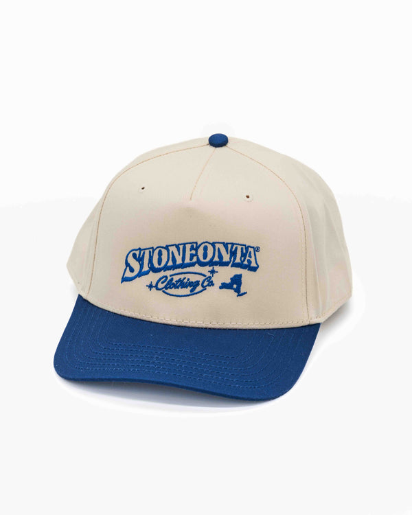 Structured Baseball Hat Royal/Tan