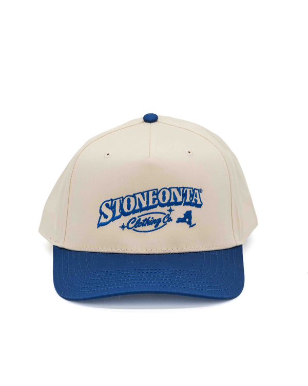 Structured Baseball Hat Royal/Tan