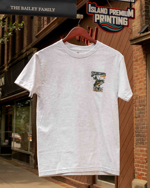 Cowboy Fish Tee Heather Grey