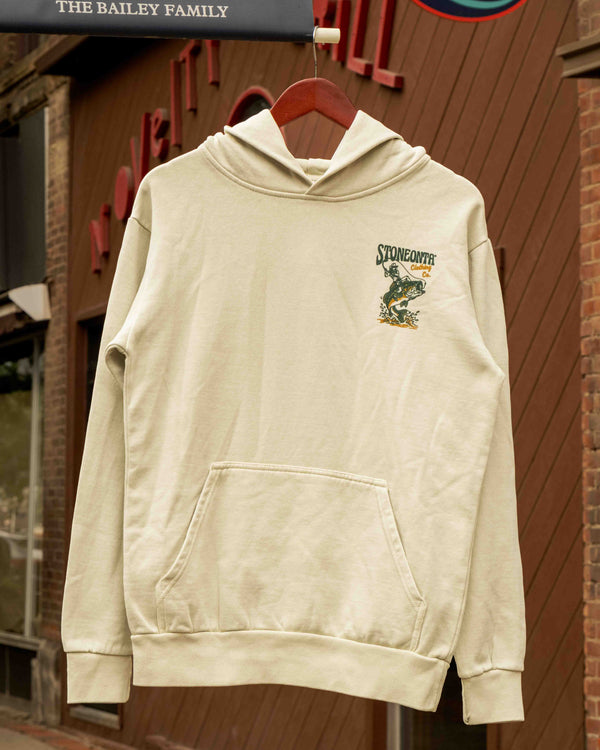 Heavyweight Cowboy Fish Hoodie Faded Mint