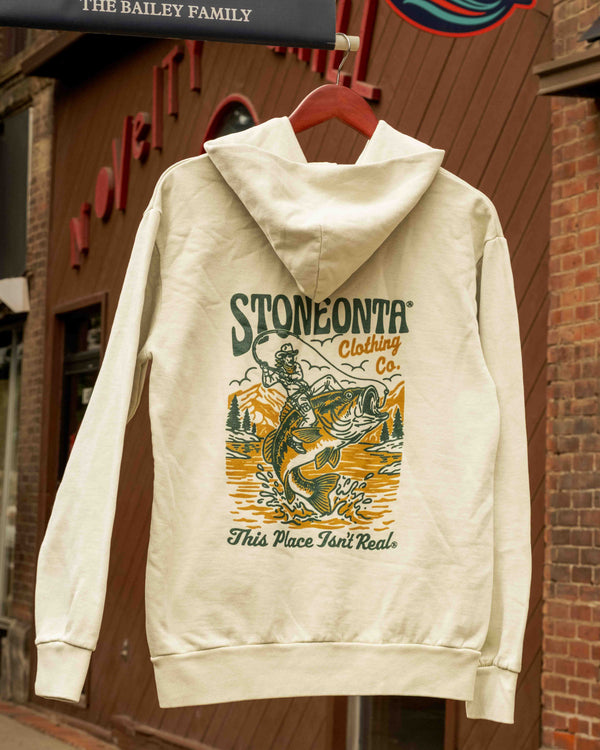 Heavyweight Cowboy Fish Hoodie Faded Mint