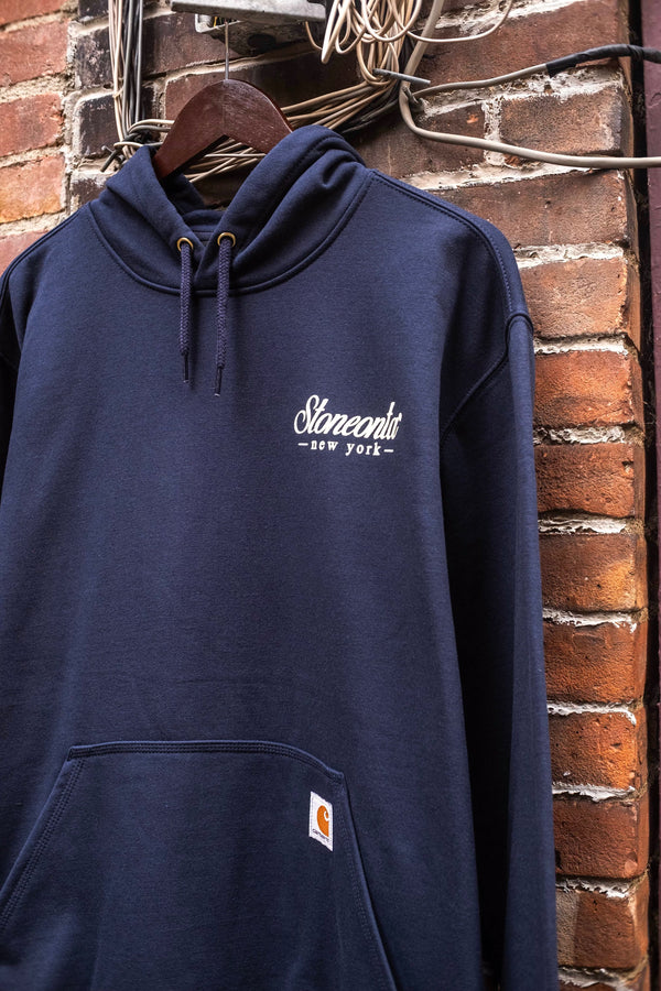 Carhartt Script Hoodie Navy