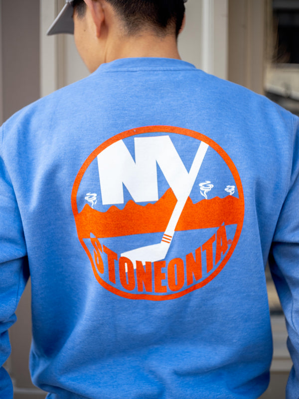 Isles Crewneck Heather Blue
