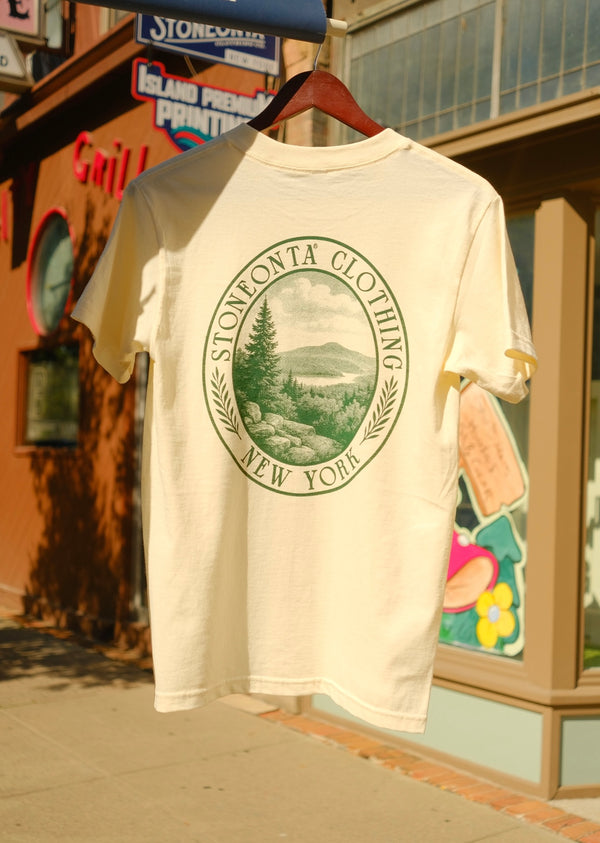Oval Mountain Tee Light tan