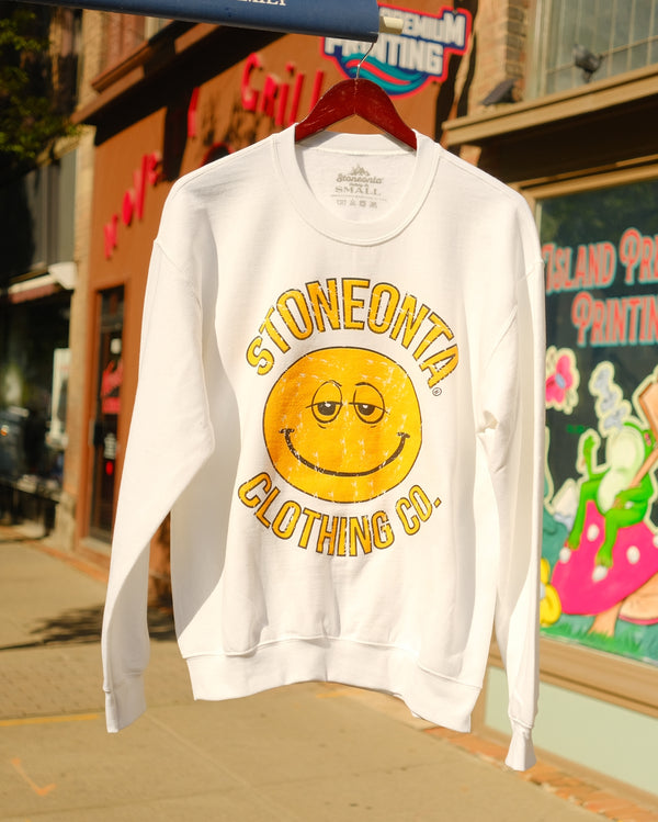 Smiley Crewneck White