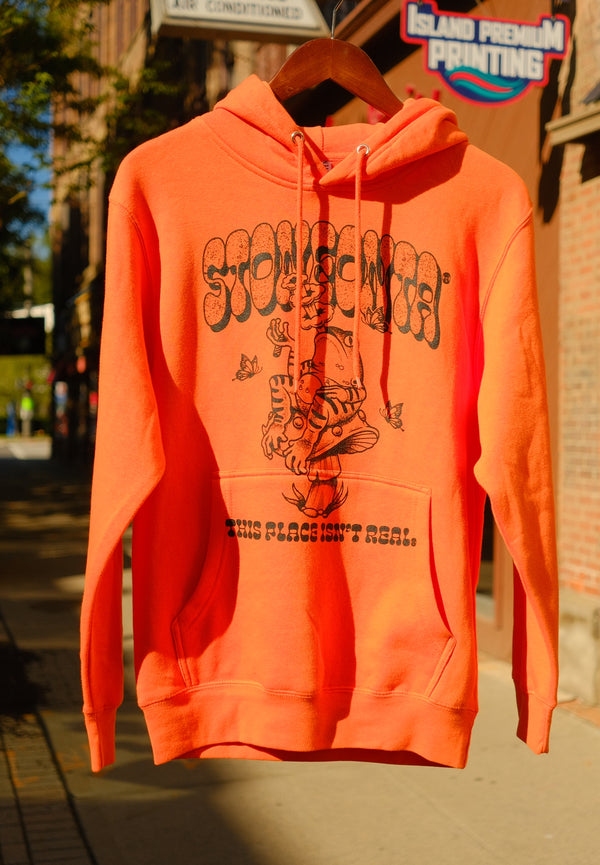 Frog Hoodie Bright Orange