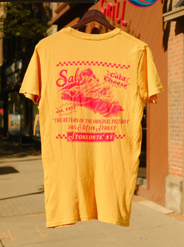 Sal's Pizza Collab Tee Garment Dyed Yellow